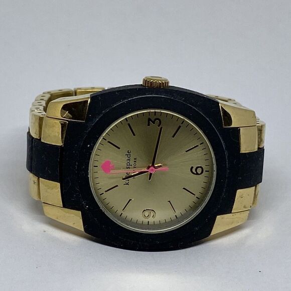 Kate Spade New York Skyline 1YRU0161 Women Gold/Black Band Analog Watch MP563 - Picture 7 of 12
